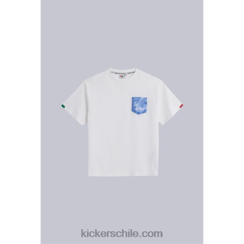 Kickers camiseta con bolsillo beige 4PZ0T1061 unisexo