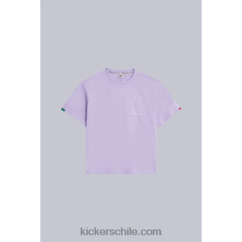 Kickers camiseta k grande morada 4PZ0T1033 unisexo