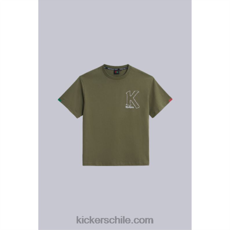 Kickers gran k camiseta caqui 4PZ0T1034 unisexo