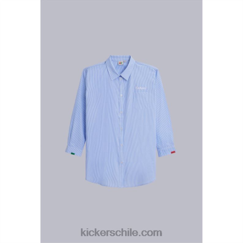 Kickers vestido de camisa azul 4PZ0T1050 unisexo