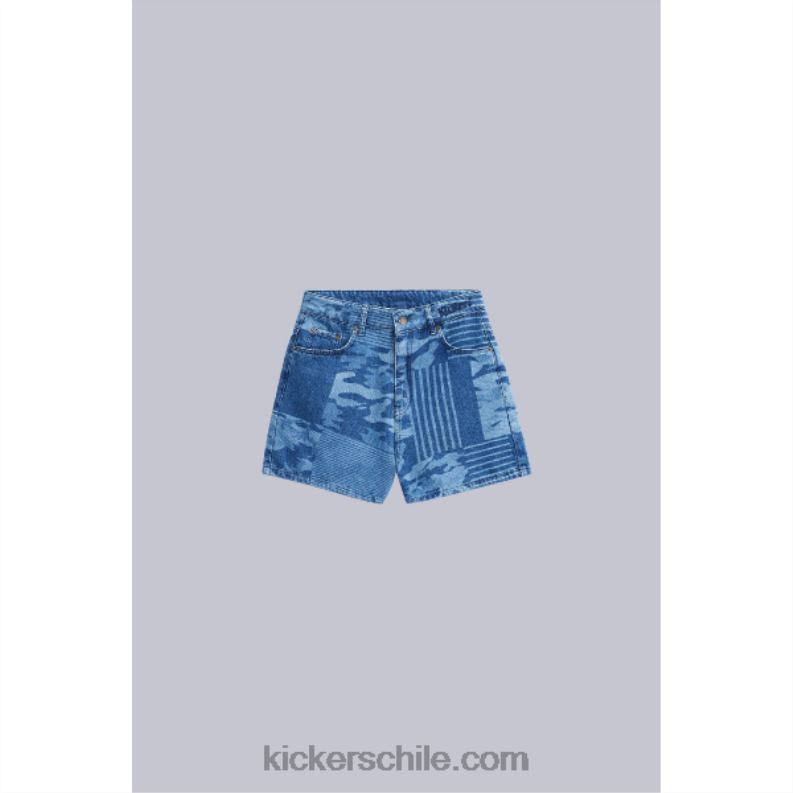 Kickers corto azul 4PZ0T1051 unisexo