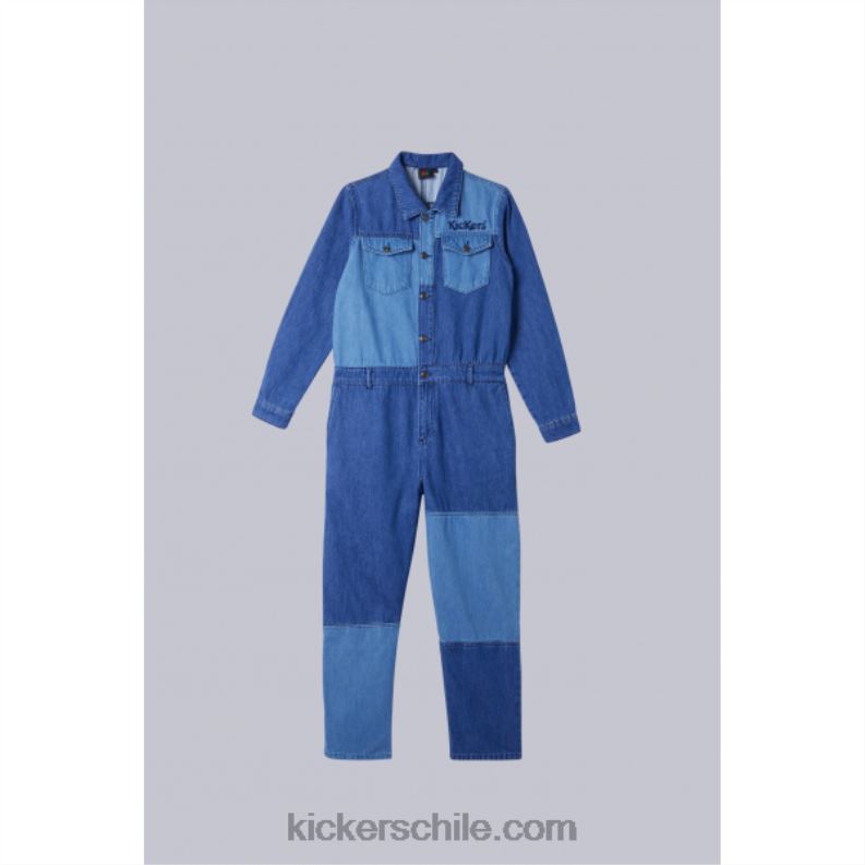 Kickers combinación de mezclilla azul 4PZ0T1072 unisexo