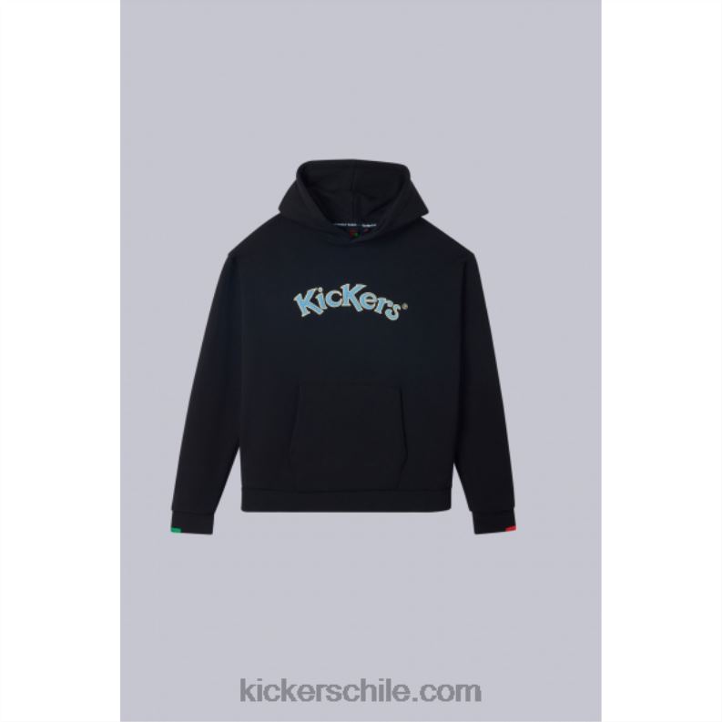 Kickers sudadera con capucha negro 4PZ0T1041 unisexo