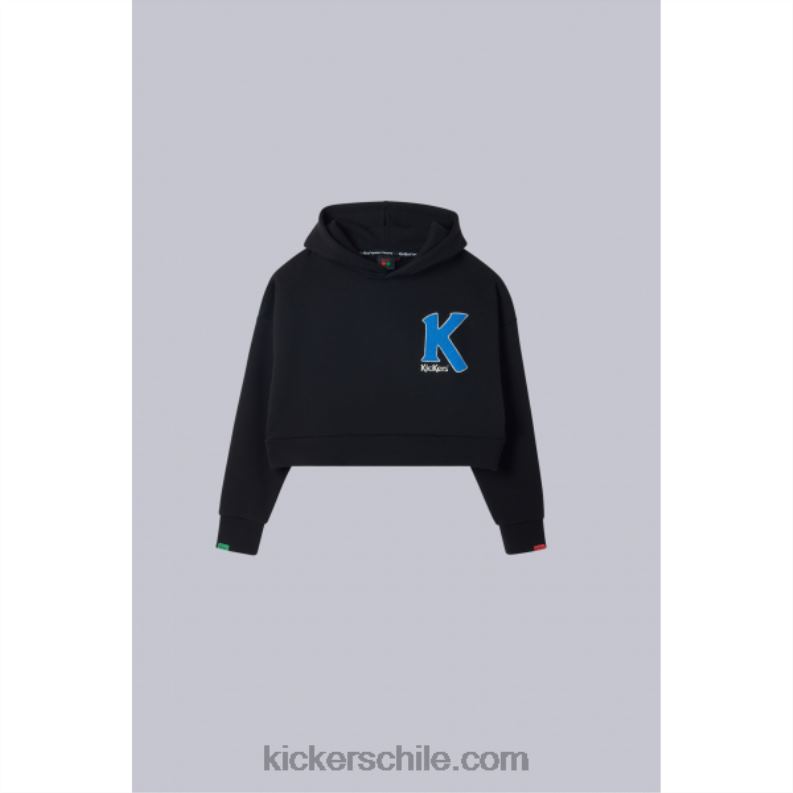 Kickers sudadera con capucha negro 4PZ0T1067 mujer