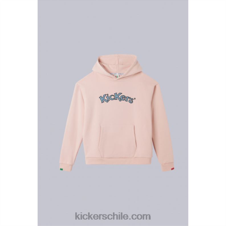 Kickers sudadera con capucha rosa 4PZ0T1040 unisexo