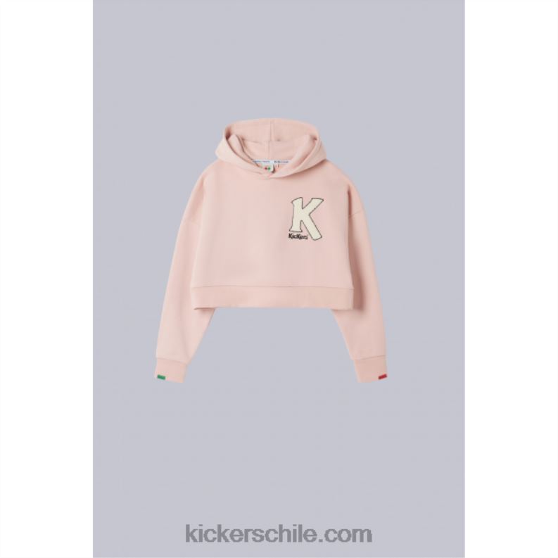 Kickers sudadera con capucha rosa 4PZ0T1068 mujer