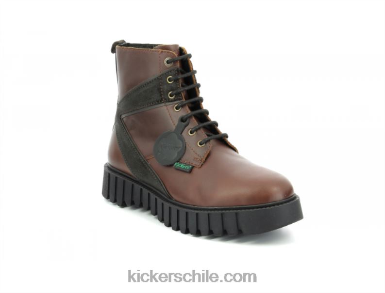 Kickers patada fabulosa marrón oscuro 4PZ0T355 hombres