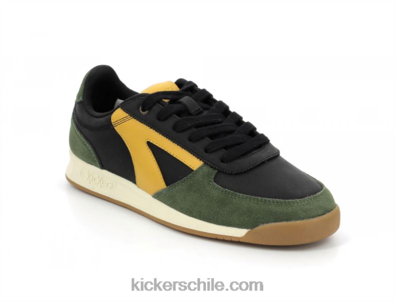 Kickers kick krack negro caqui beige 4PZ0T310 hombres