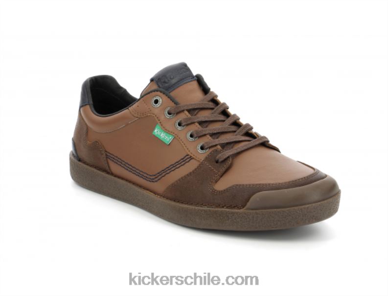 Kickers patada trigolo camello coñac azul marino 4PZ0T318 hombres