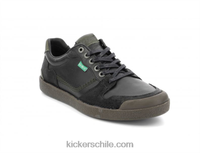 Kickers patada trigolo negro caqui 4PZ0T320 hombres