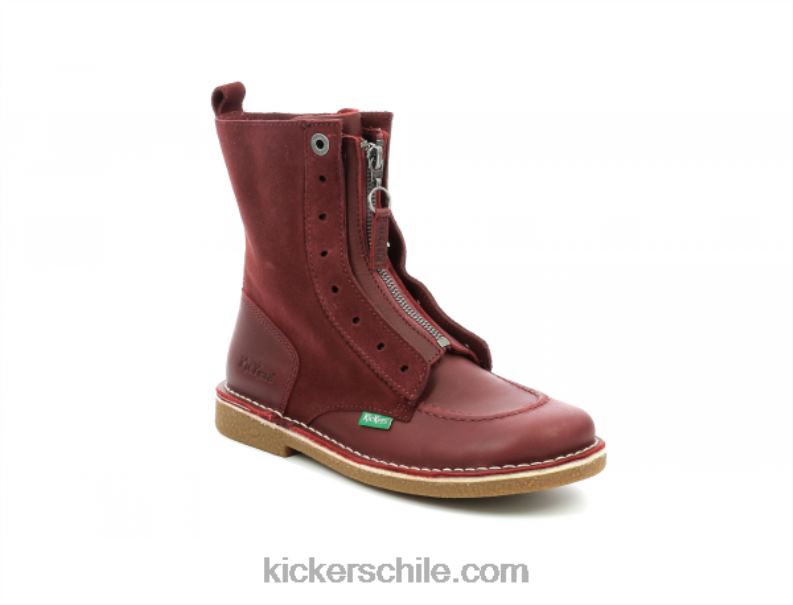 Kickers burdeos 4PZ0T255 mujer