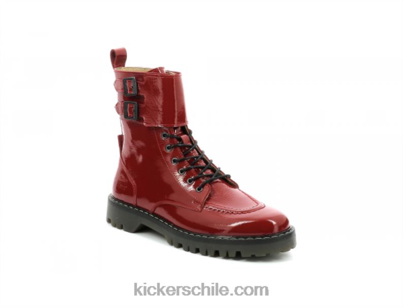 Kickers charol rojo deckranger 4PZ0T209 mujer