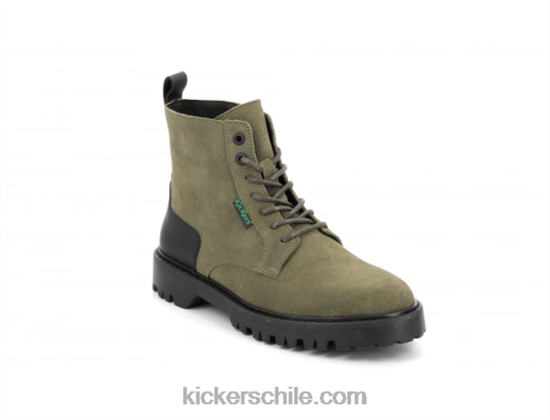 Kickers kick decklock verde oliva oscuro 4PZ0T218 mujer