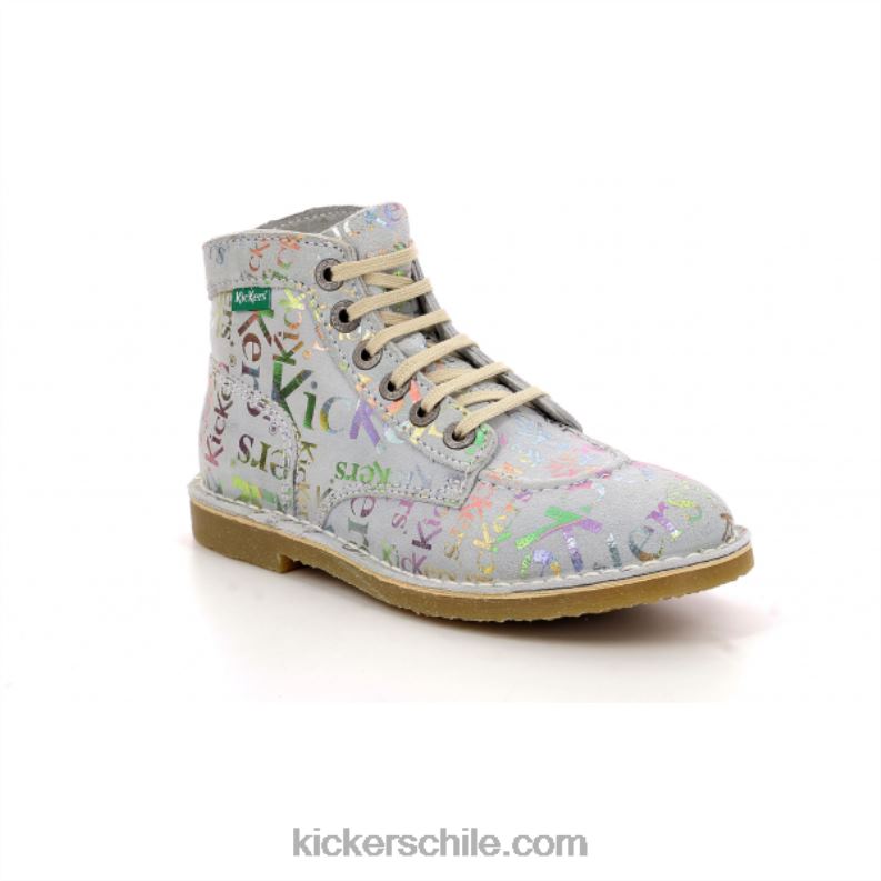 Kickers kicklegend estampado azul claro plata 4PZ0T190 mujer