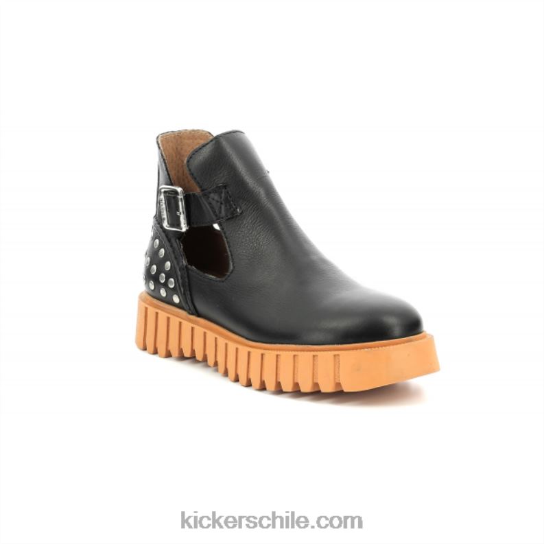 Kickers patada fantasía negro 4PZ0T197 mujer