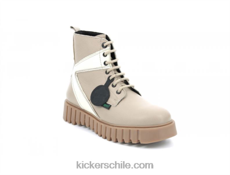 Kickers patear beige fabuloso 4PZ0T211 mujer