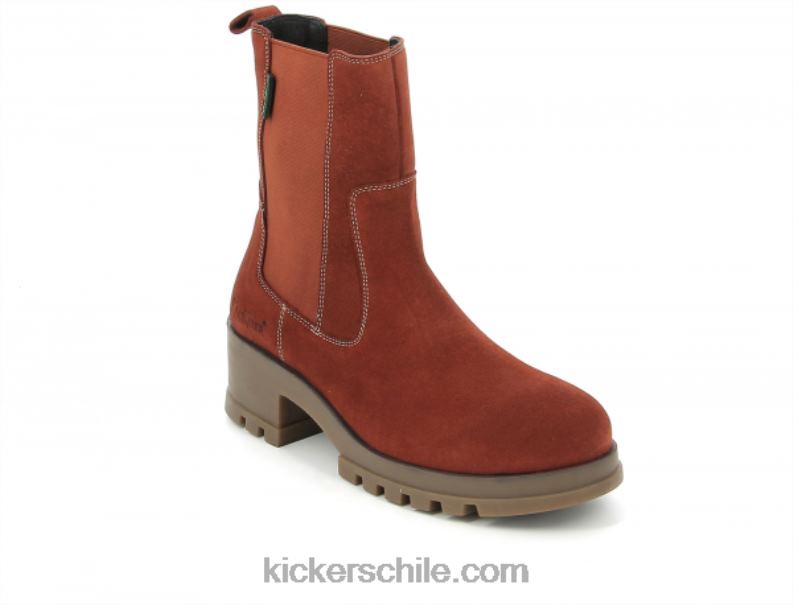 Kickers patear feliz rouille naranja 4PZ0T215 mujer