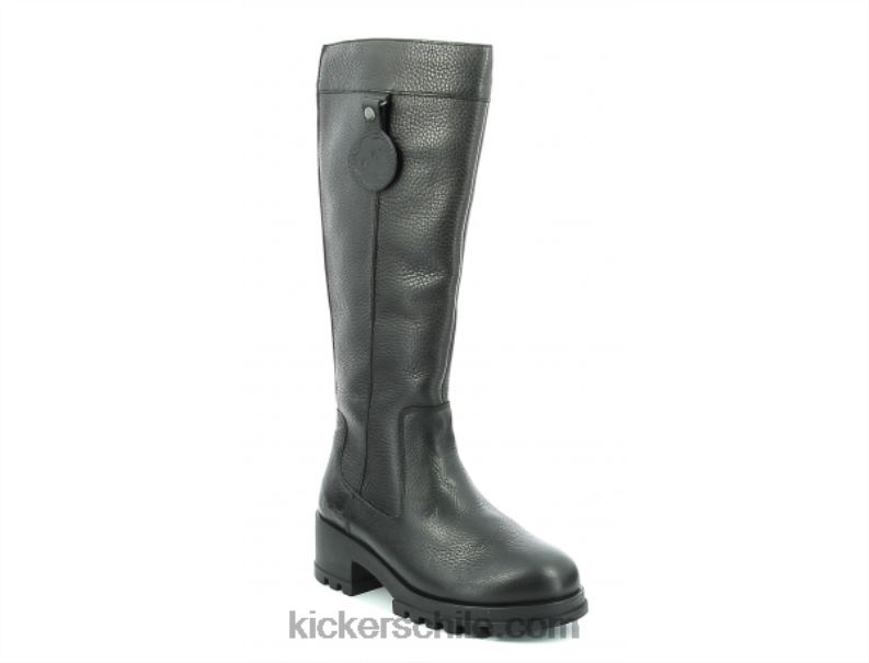 Kickers patear más alto negro 4PZ0T220 mujer