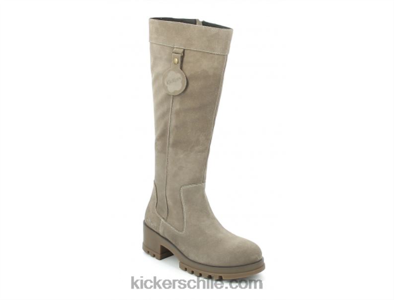 Kickers patear plata más alta 4PZ0T226 mujer