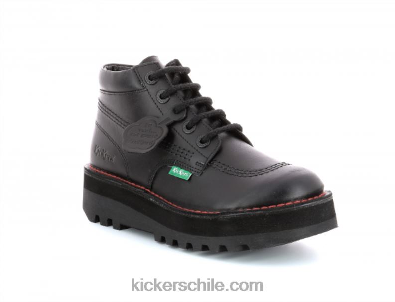 Kickers plataforma de apoyo negra 4PZ0T205 mujer