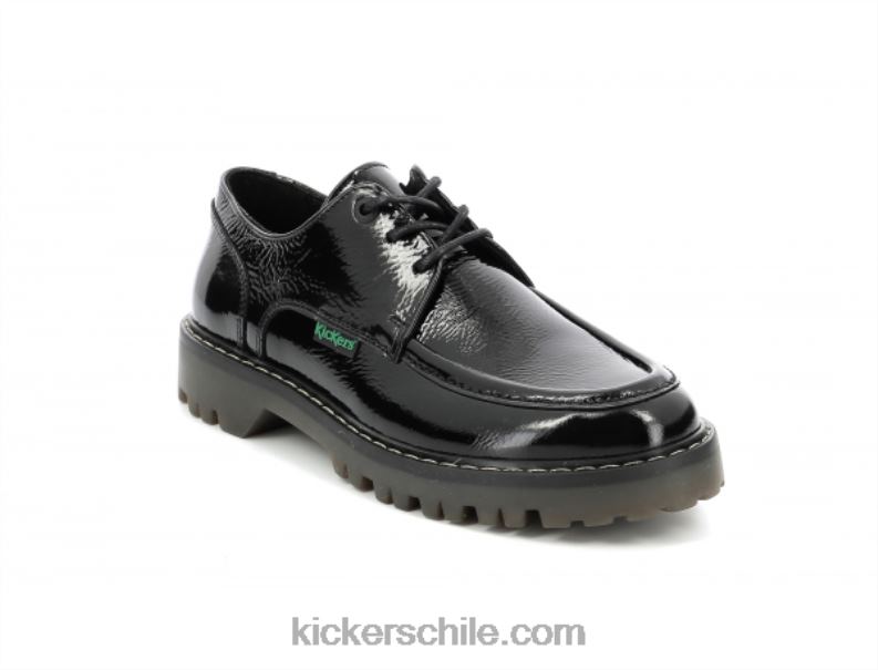 Kickers kick decklow charol negro 4PZ0T146 mujer