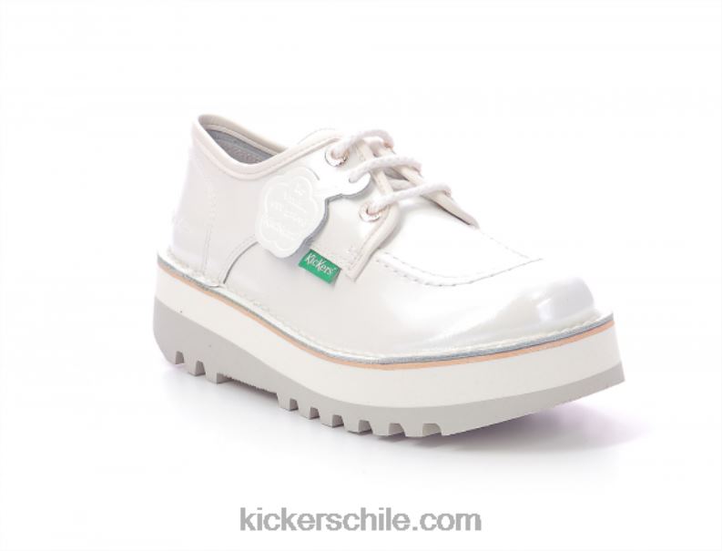 Kickers kickougirl charol blanco 4PZ0T256 mujer