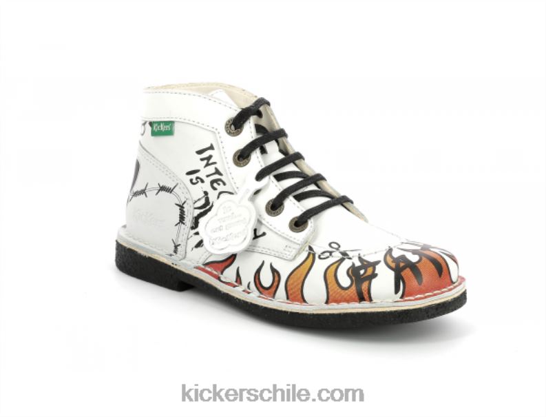 Kickers legendiknew graffiti blanco 4PZ0T279 mujer