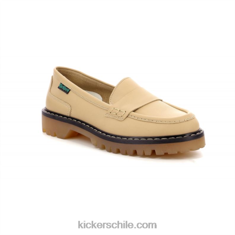 Kickers mocasín náutico beige claro 4PZ0T155 mujer