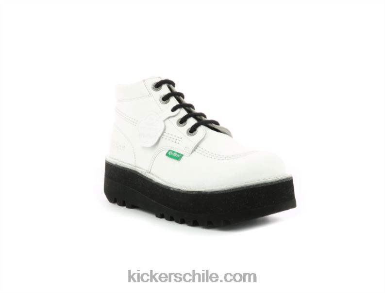 Kickers plataforma blanca 4PZ0T276 mujer