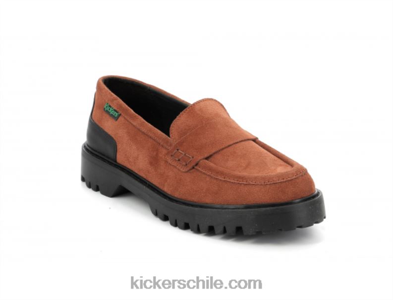 Kickers mocasín de cubierta naranja óxido 4PZ0T185 mujer