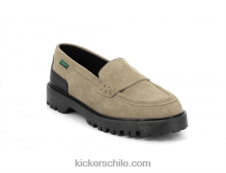 Kickers mocasín plata 4PZ0T184 mujer