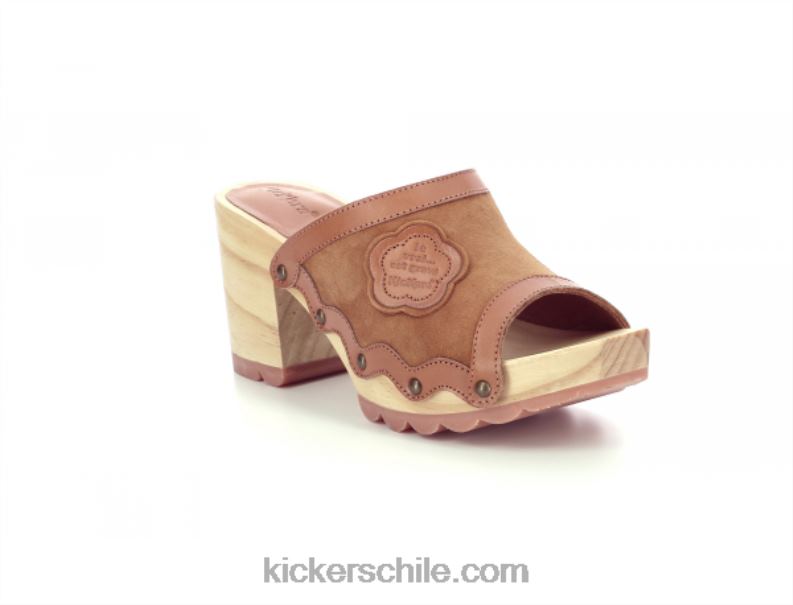 Kickers camello patada woodstok 4PZ0T5 mujer