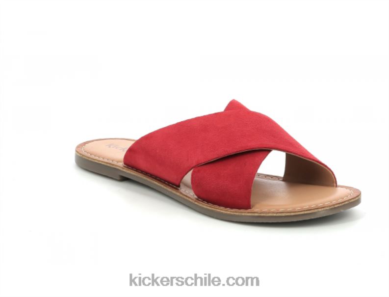 Kickers diaz-2 rojo oscuro 4PZ0T69 mujer