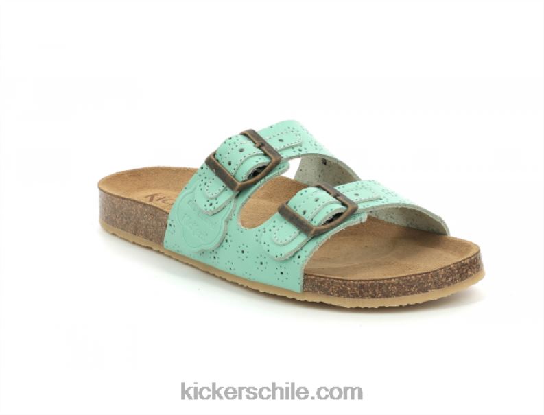 Kickers ecológico verde claro 4PZ0T49 mujer