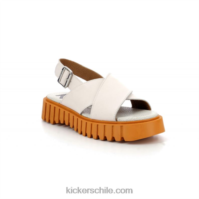 Kickers patada hecho blanco 4PZ0T53 mujer