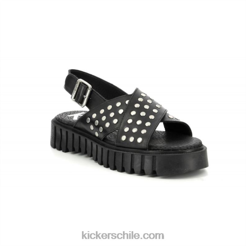 Kickers patada hecho negro 4PZ0T55 mujer