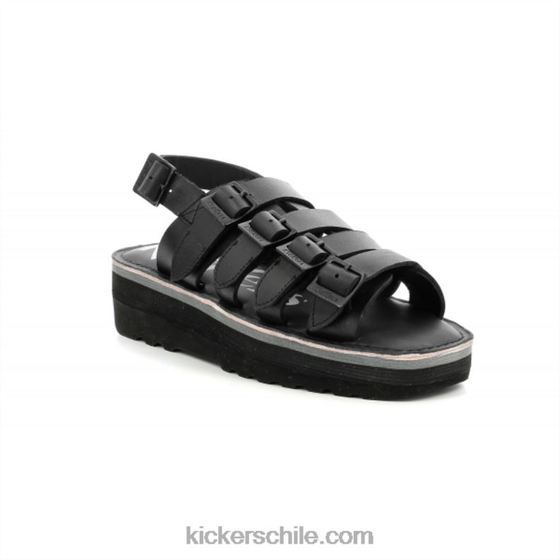 Kickers patada hola soleado negro 4PZ0T107 mujer