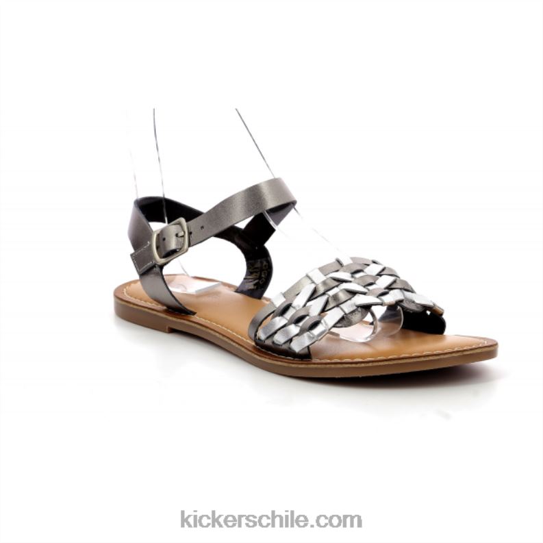 Kickers patada tablero gris 4PZ0T93 mujer