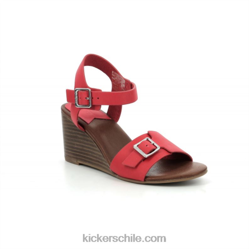 Kickers patada vudú rojo 4PZ0T59 mujer