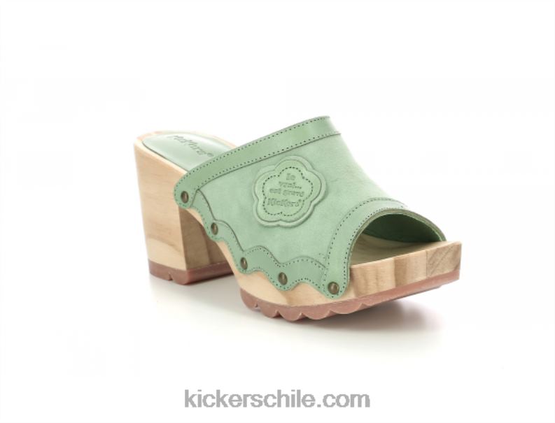 Kickers patada woodstok menta verde 4PZ0T7 mujer