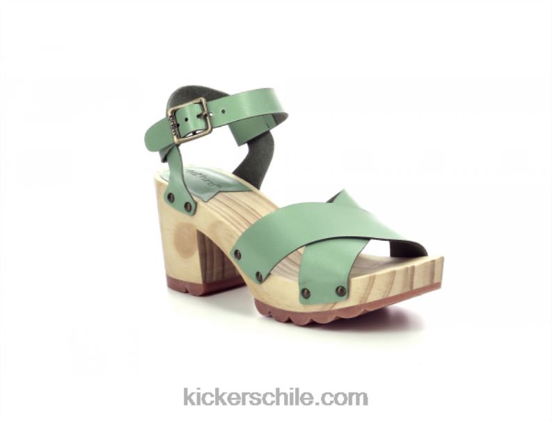 Kickers patea la menta verde sabia 4PZ0T3 mujer