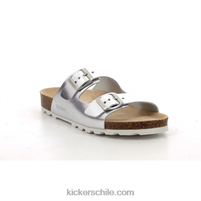 Kickers patear alces de plata 4PZ0T86 mujer