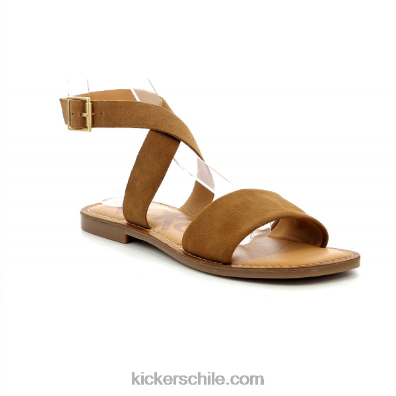 Kickers patear gimik camello 4PZ0T75 mujer