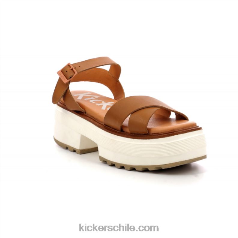 Kickers patear heko camello 4PZ0T132 mujer