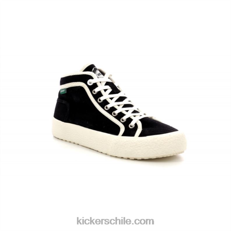 Kickers arveiler negro blanco 4PZ0T173 mujer