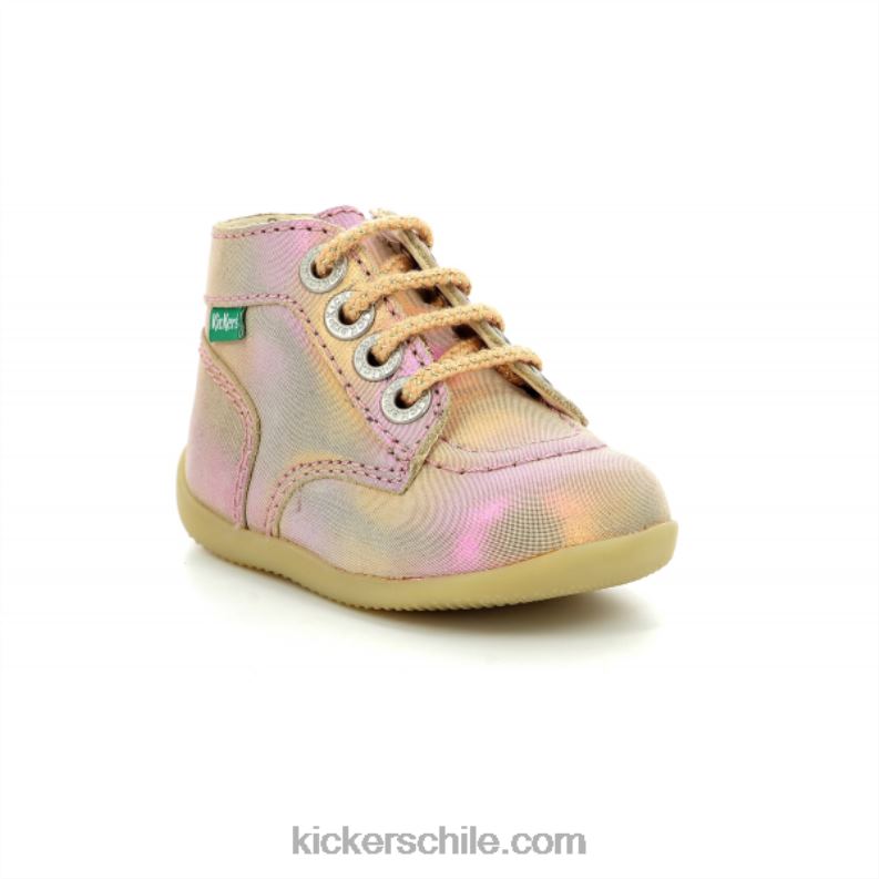 Kickers bonzip-2 arcoiris rosa 4PZ0T869 niños