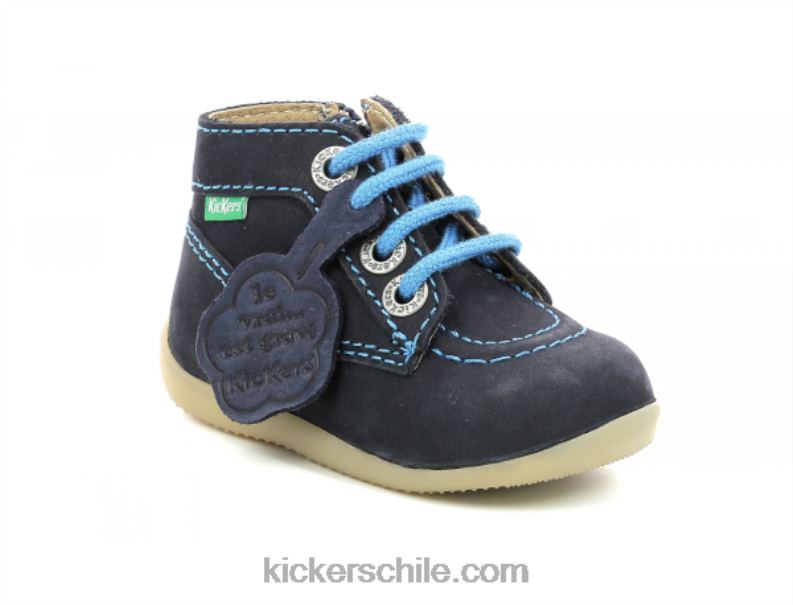 Kickers bonzip-2 azul marino otros 4PZ0T860 niños