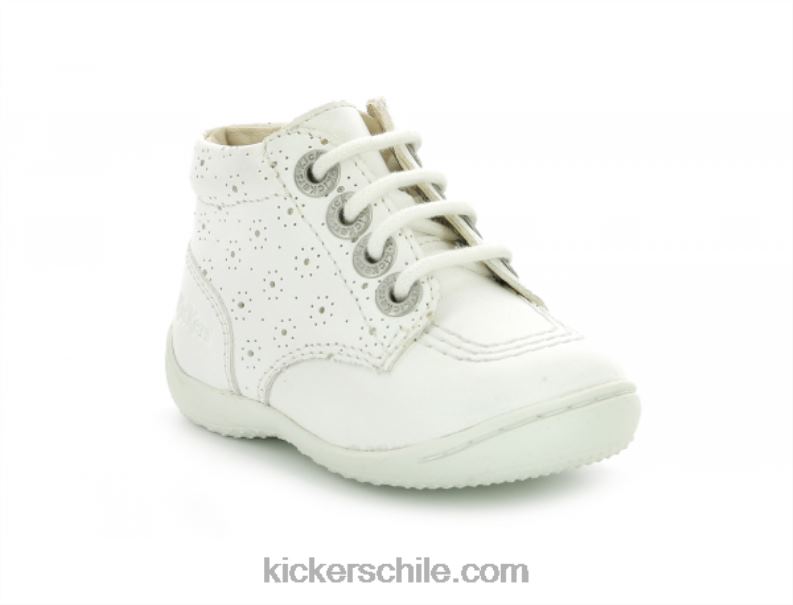 Kickers gullyzip blanco perfo 4PZ0T794 niños