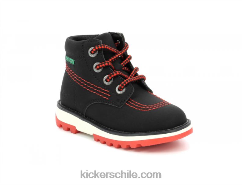 Kickers kickrally20 negro brillante 4PZ0T818 niños