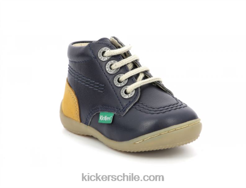 Kickers mirada azul marino amarillo 4PZ0T849 niños